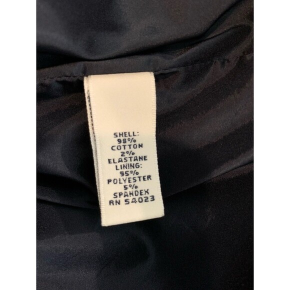 Banana Republic A-Line Skirt Women's 6 Navy Blue Stretch Back Zip Flat Front - Picture 11 of 12